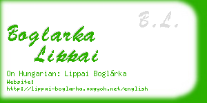 boglarka lippai business card