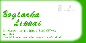 boglarka lippai business card